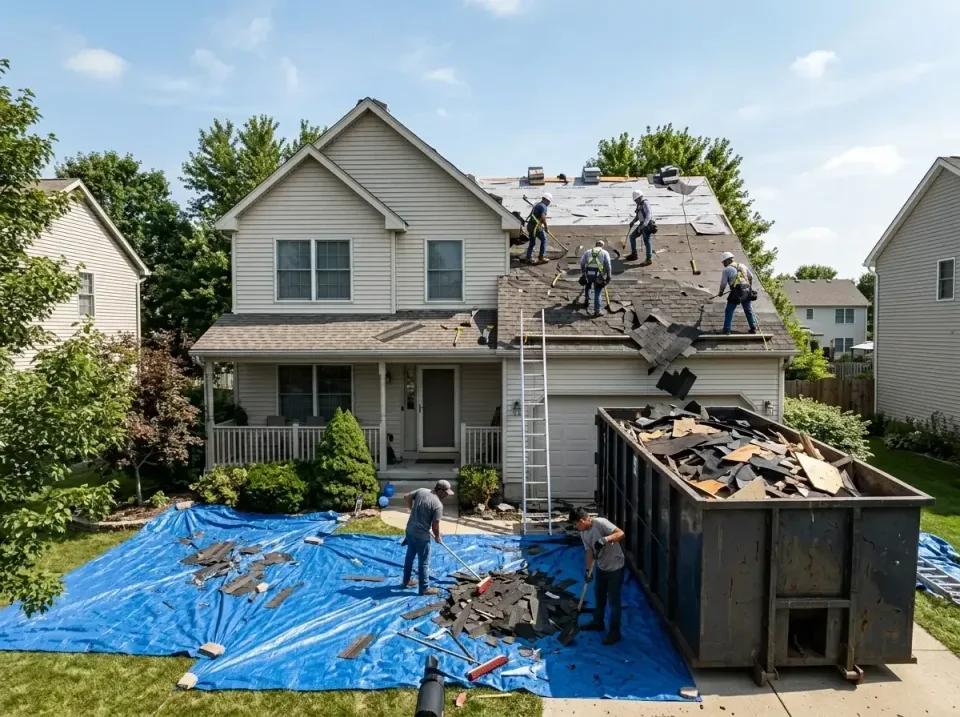 roof-replacement-debris-remova-004 — frequently asked questions, Cheapest Dumpster Rentals in Mishawaka, IN